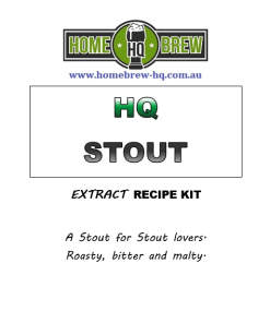HQ Stout Recipe Kit