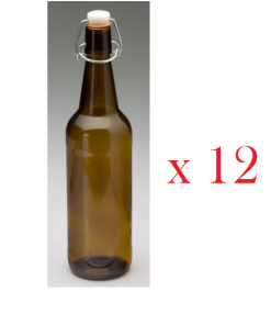 Glass Brewers Bottles 750ml x12 (Flip Top)