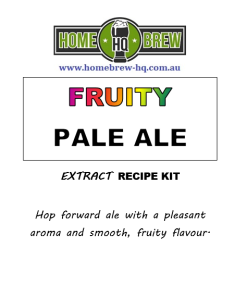 HQ Fruity Pale Ale Recipe Kit