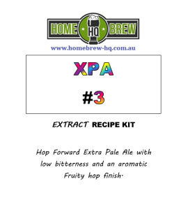 HQ XPA #3 Recipe Kit