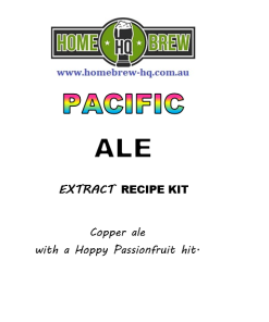 HQ Pacific Ale Recipe Kit