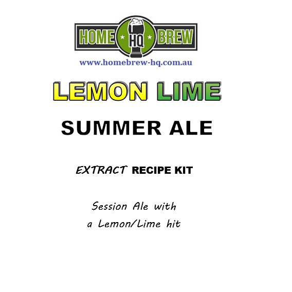 HQ Lemon Lime Summer Ale Recipe Kit Home Brew HQ