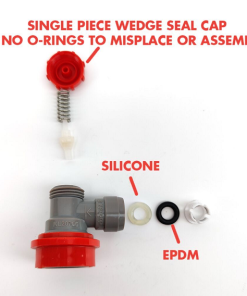 Alternative view of Ball Lock Disconnect (GAS) - Integrated Duotight Fitting