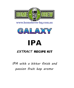 HQ Galaxy IPA Recipe Kit