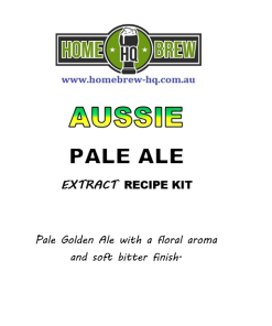 HQ Aussie Pale Ale Recipe Kit