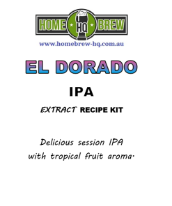 HQ El Dorado IPA Recipe Kit