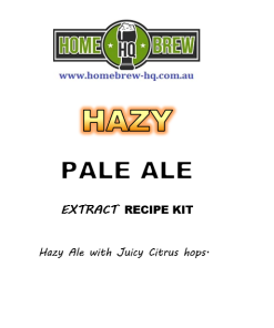 HQ Hazy Pale Ale Recipe Kit