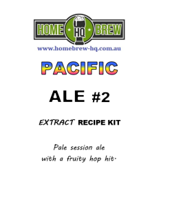 HQ Pacific Pale Ale #2 Recipe Kit