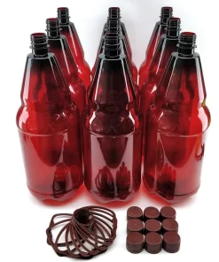 2500mL PET Amber Brown Bottle with Screw Cap and Handle (x1)