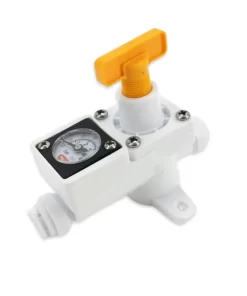 8mm duotight - Inline Regulator with integrated gauge (white) 0-60psi