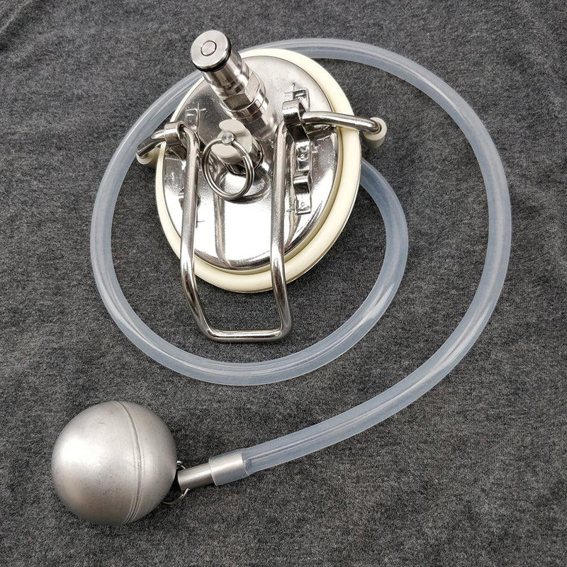 Keg Lid with Liquid Corny Post + SS Float + 80cm Silicone Hose